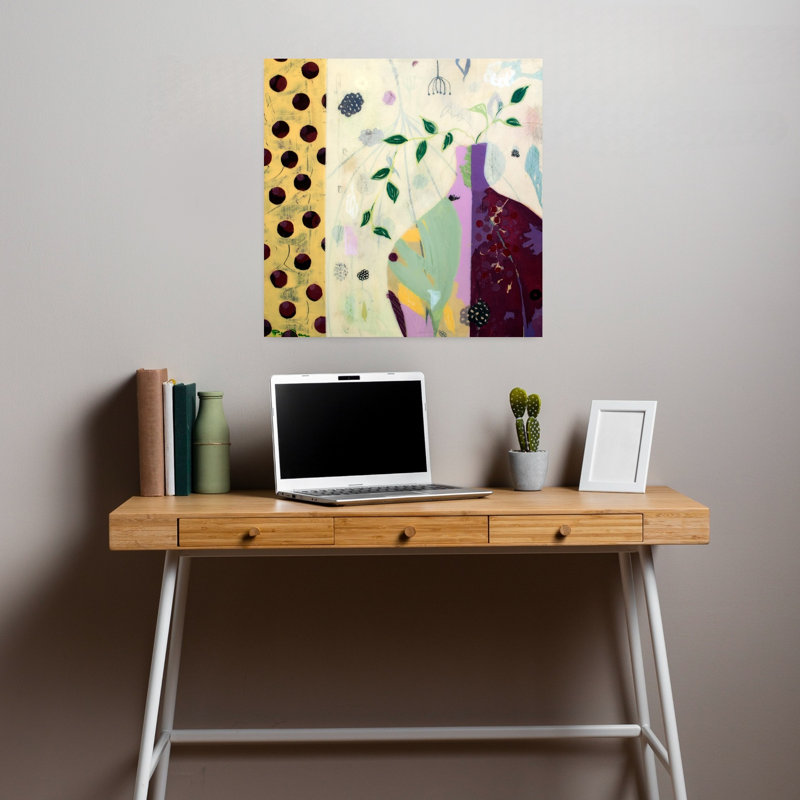 Charlotte, art contemporain, H 18 po x l 18 po