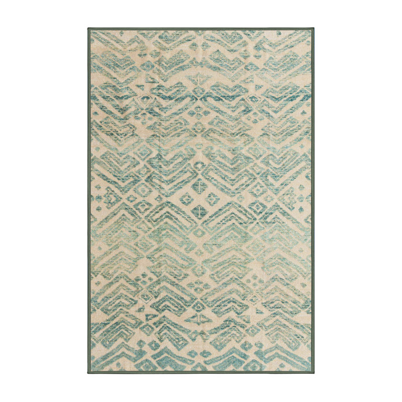 Tapis abstrait moderne 4754, Rectangle 7 pi x 10 pi