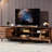 Modern simple pure solid wood TV cabinet