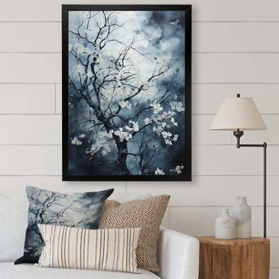 Lucson " White Blue Tree Whispering Leaves "
