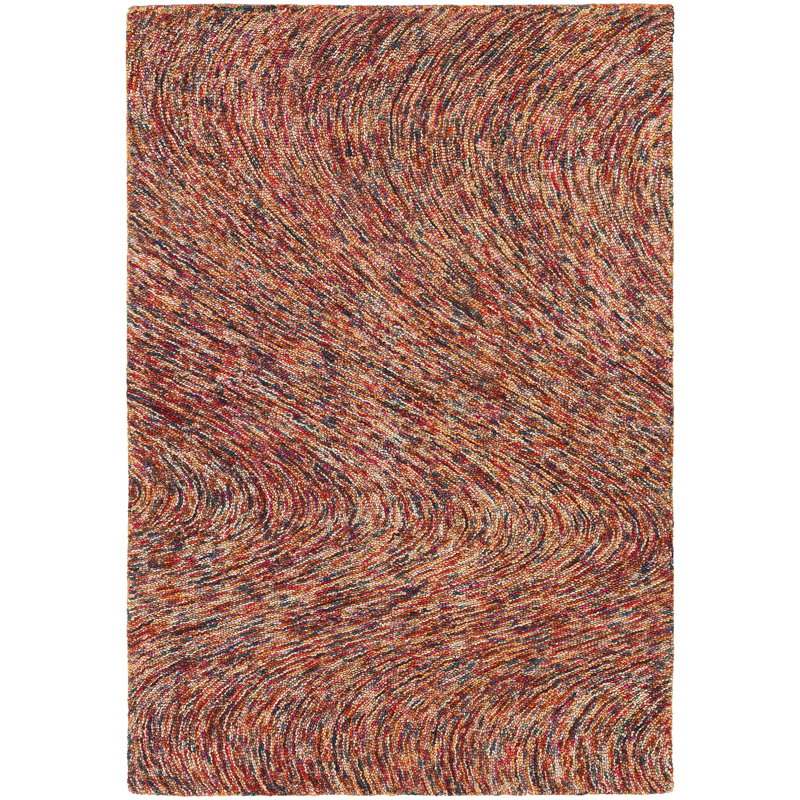 Tapis de la zone rouille Frances, 7 pi 9 po X 10 pi 6 po