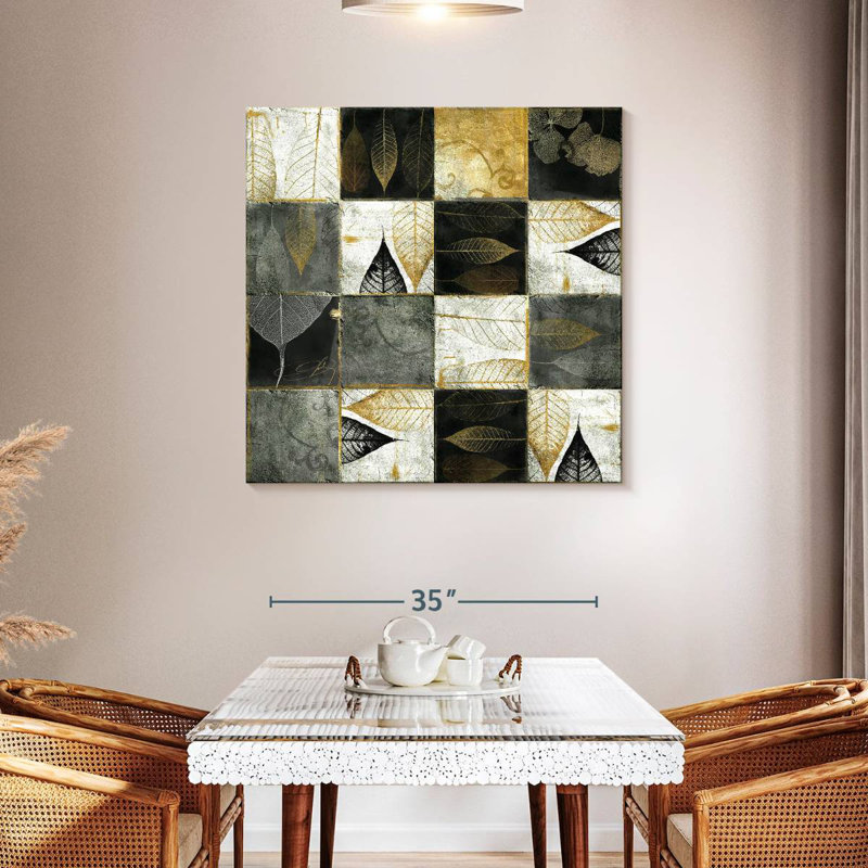 Harnek Leaf Patterned Tiles, 39" H x 39" W