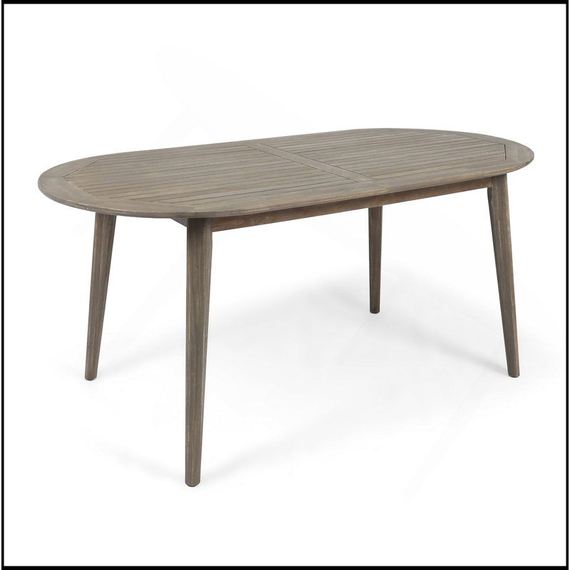 Table basse d'extérieur 71 pouces STAMFORD avec matériaux résistants aux intempéries et conception spacieuse pour des rassemblements élégants