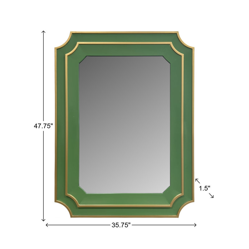 Dante Accent Mirror, Green