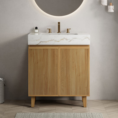 Meuble-lavabo autoportant avec lavabo LULA