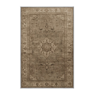 Tapis persan gris lavable à la machine