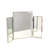 Tri-Fold Vanity Mirror-Nickel