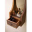 Miroir arqué en bois avec cadre