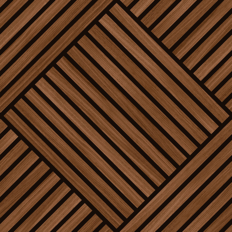Diamond Slat Large, Walnut
