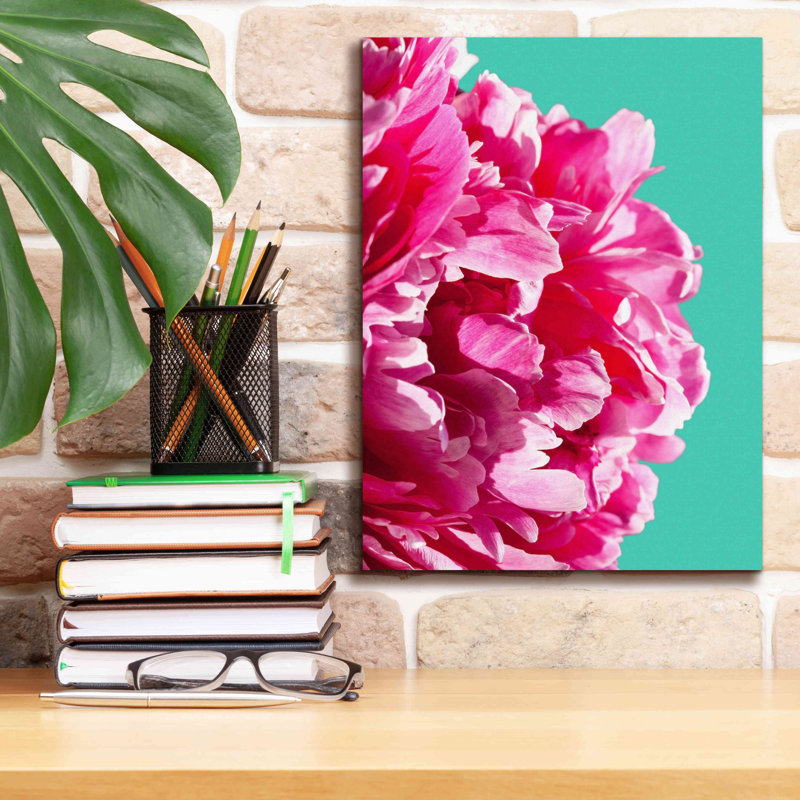 «Pink Peony» par Lexie Greer, H 16 po x l 12 po x P 0,75 po