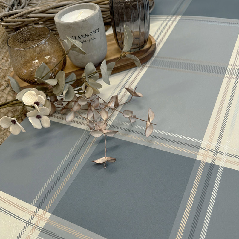 Braxton Check Wallpaper, Blue