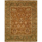 Wool Oriental Area Rug in Brown