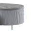 Table basse yukino gris ultrabrillant et chrome