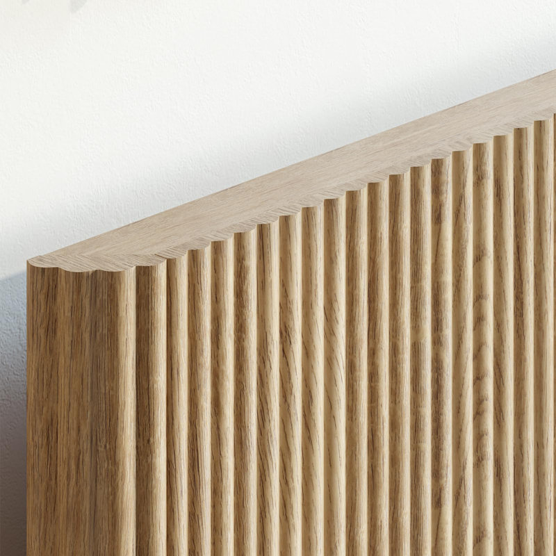 Structure de lit avec rangement pour grand lit, grand lit hydraulique en bois avec tête de lit, Grand lit, Naturel