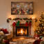 «Christmas Christmas Dance In Rustic Cabin», ensemble de 3 impressions sur toile-1099215375