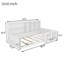 Base de lit plateforme en bois avec barrière de sécurité, tablettes de rangement latérales-404126052-404126054