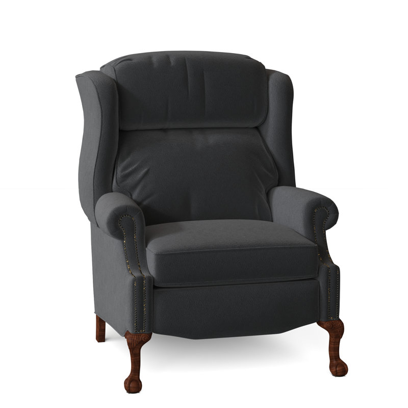 Maxwell Recliner, Outsider Raven Genuine Leather, Mahogany, Power