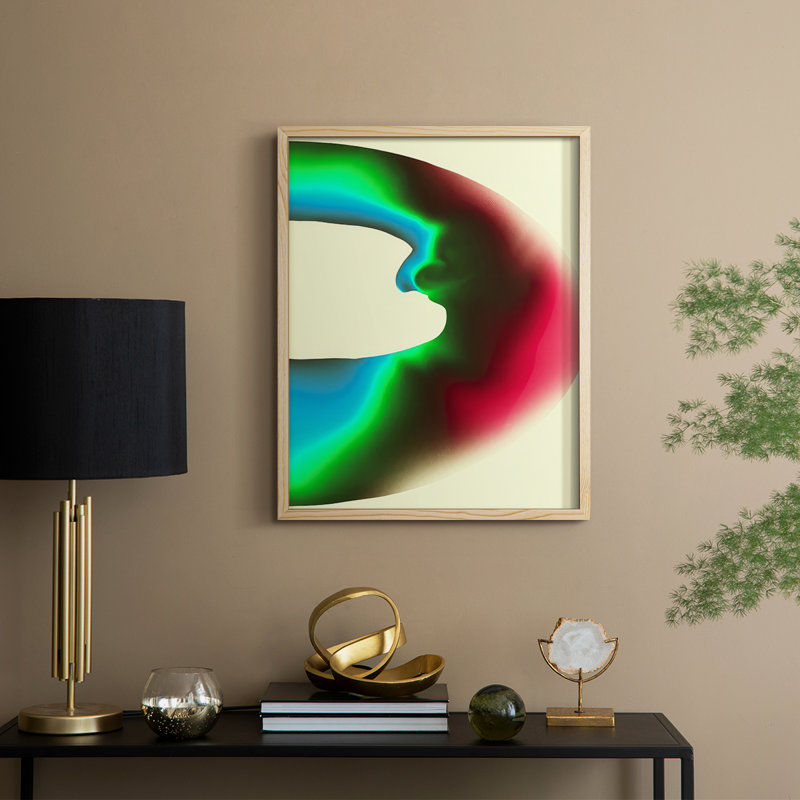 «Butterfly Scratches II», reproduction encadrée - bois massif, Naturel, H 15 po x l 12 po