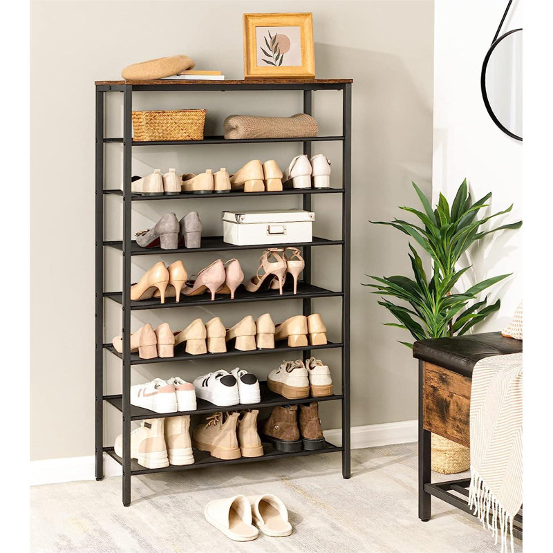 8 Tier 32 Pair Shoe Storage Rack Large Capacity Shoe Shelf