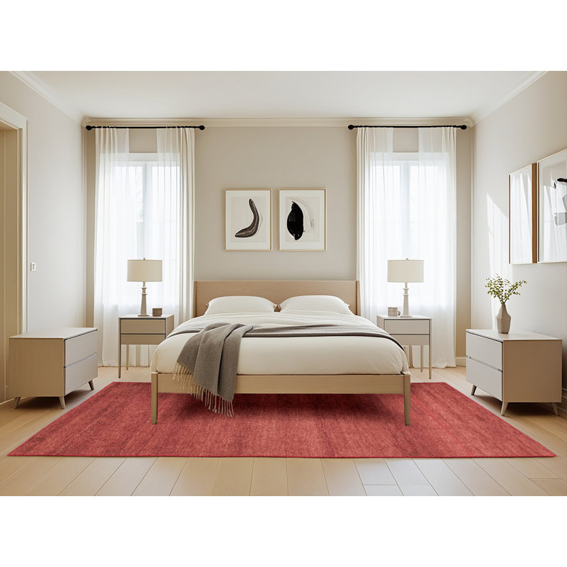 Tapis abstrait à motif abstrait moderne 4108, Rectangle 5 pi x 8 pi