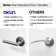 Stark Privacy Door Lever with Push Button and Round Rosette