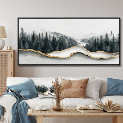 Crystal Current Into The Winter Forest River I - Forest Wall Art