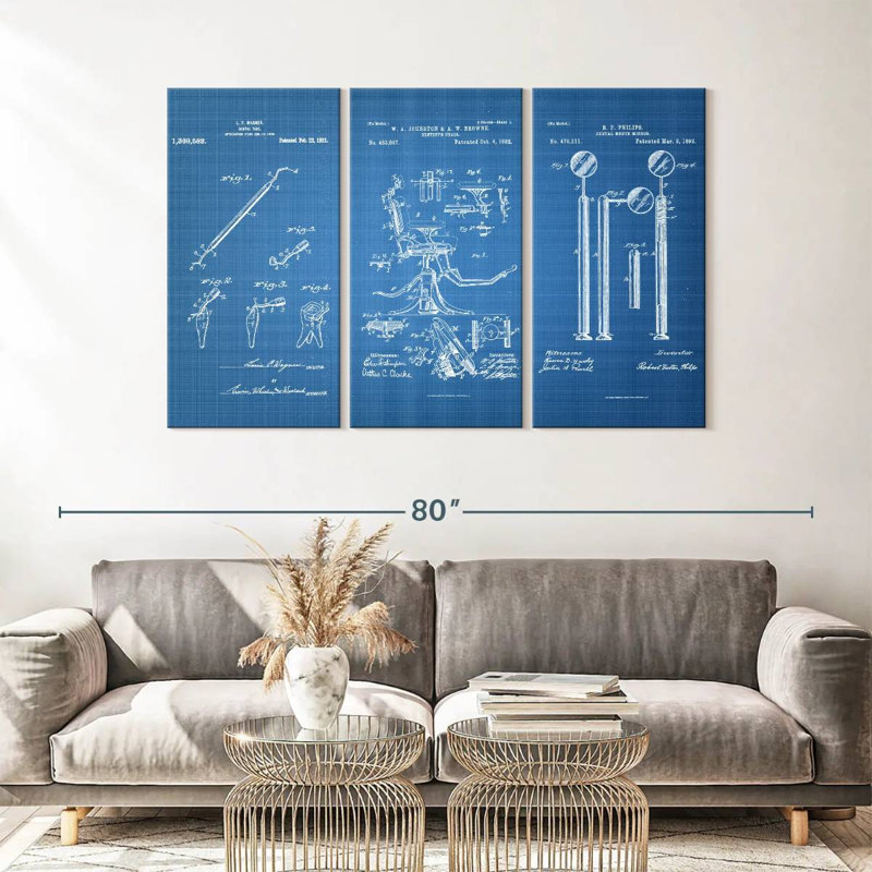 Impression sur toile de plusieurs pièces, H 57 po x l 36 po x P 1,25 po