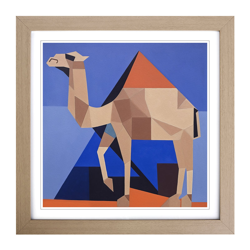 Single Picture Frame Print on Wood, Oak