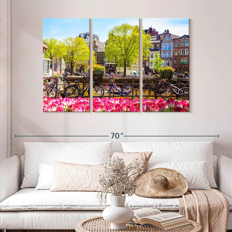 Paysage du pont Sirci Amsterdam, H 32 po x l 50 po