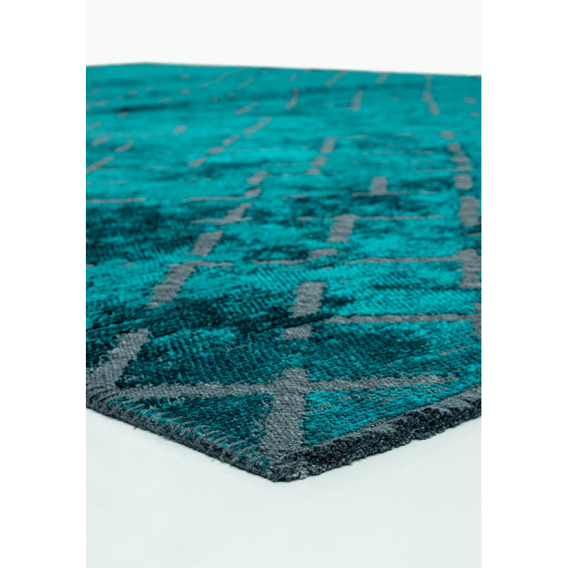 Rapture Abstract Area Rug in Blue, Rectangle 6'7" x 9'10"