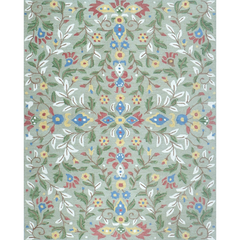 Florals Area Rug, 8' x 10'