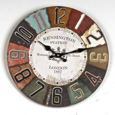 Daine Wood Wall Clock