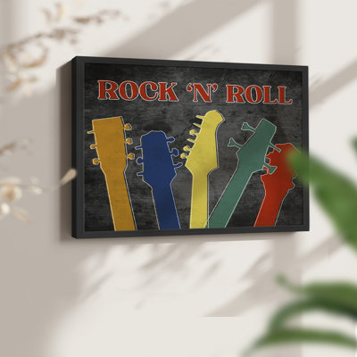 Rock and Roll -Framed Print - Restickable