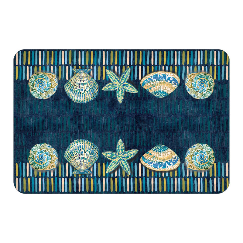  Tapis de cuisine à coquillages embellis anti-fatigue par Laural Home