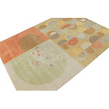 Hand Knotted Geometric Area Rug