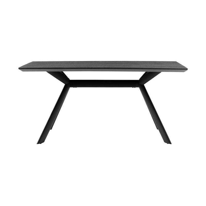 Table de salle à manger Barri, Gris foncé