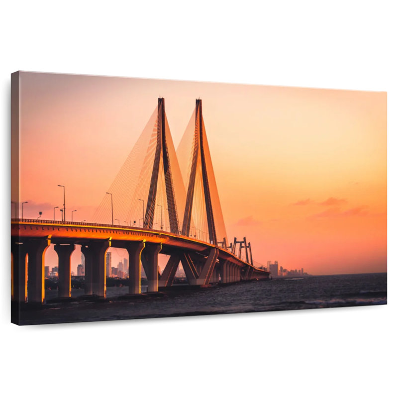 Pont Lilie Bandra-Worli, H 32 po x l 48 po