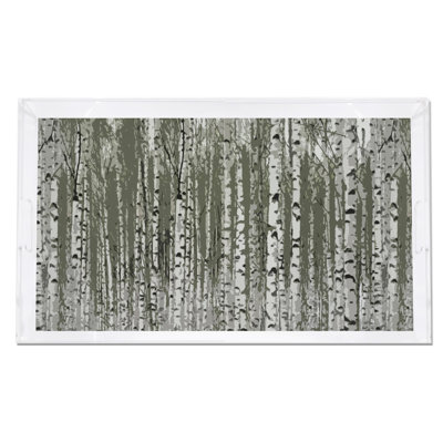 Birch Acrylic Rectangle Decorative Tray