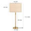 Leithgow 71.3cm Metal Table Lamp