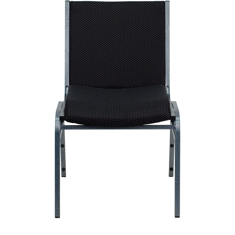 Gunther Heavy Duty Multipurpose Stacking Chair, Black