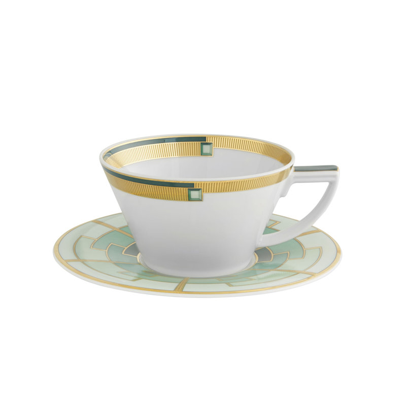 Tasse à thé et soucoupe Emerald