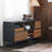 Solid wood multi-functional display cabinet-126349282