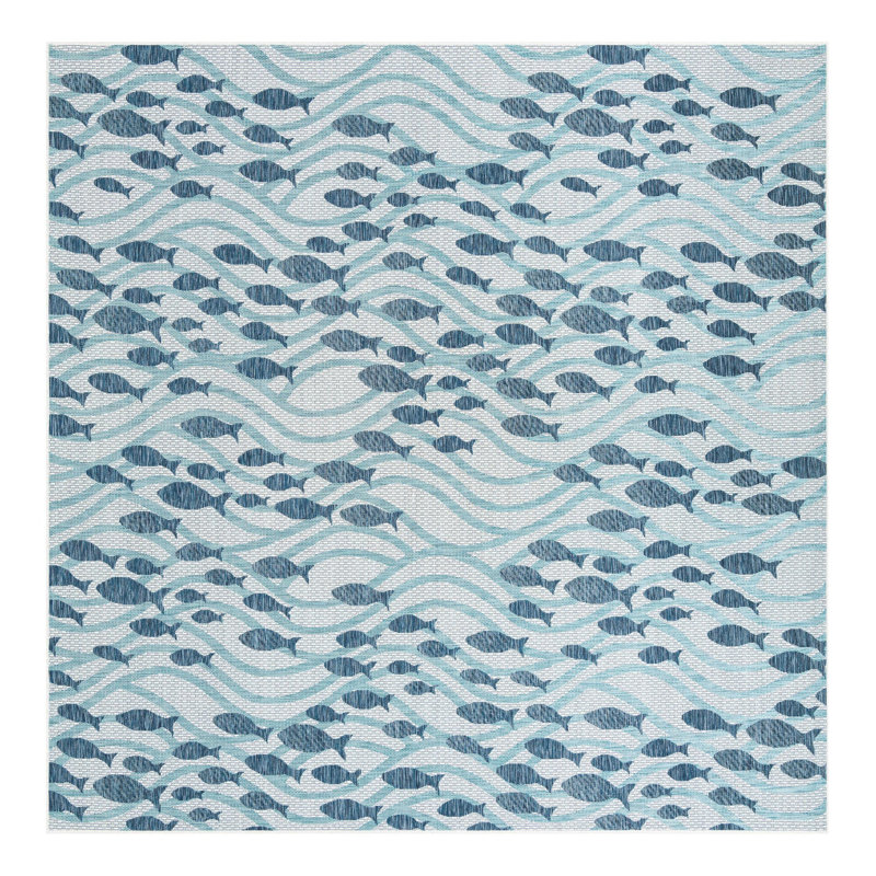 Tapis intérieur / extérieur d'extérieur Coastal, Carré 10 pi