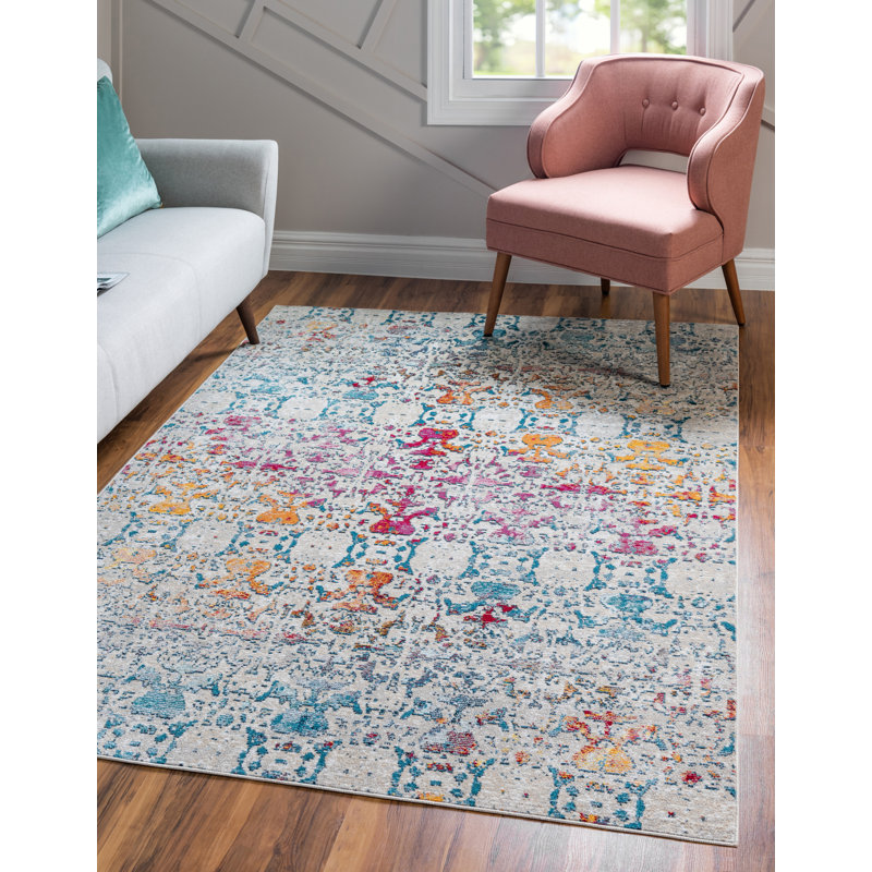 Abstract Indoor Rug, Rectangle 9' x 12'2"