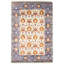 Tapis décoratif en viscose bleu/gris clair de conception unique 5 pi 6 po x 8 pi 1 po noué à la main New Age