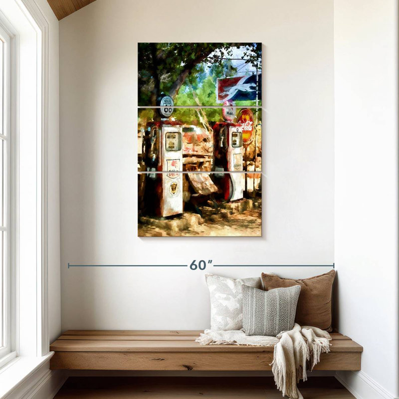 Mehar Gas Station Wild West, 45" H x 28" W