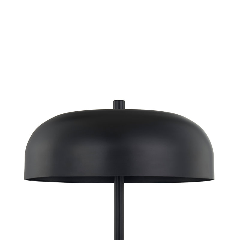 Lampe de table noire Maddylynn, H 16,50 po x l 11,75 po x P 11,75 po