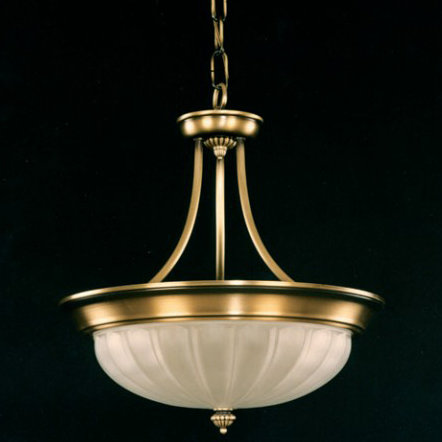 Annice 2 - Light Flemish Shaded Matt Bowl Pendant
