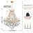 24 Lights, Crystal Chandelier Light Fixture Modern Chandelier Crystal Lighting, Crystal Pendant Raindrop Chandelier For Dining Room,Bedroom,Living Room