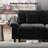 123'' Cloud Modular Couch Sofa, Oversized 3 Seat Comfy Sofa For Living Room, Sectional Couches With Ottoman, Detachable Seat Cushion & Backrest Cover, Corduroy Fabric Black-1688226184